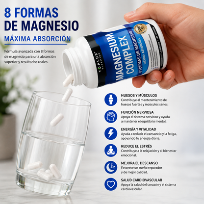 Magnesio Suplemento 8 Elemental 1000mg
